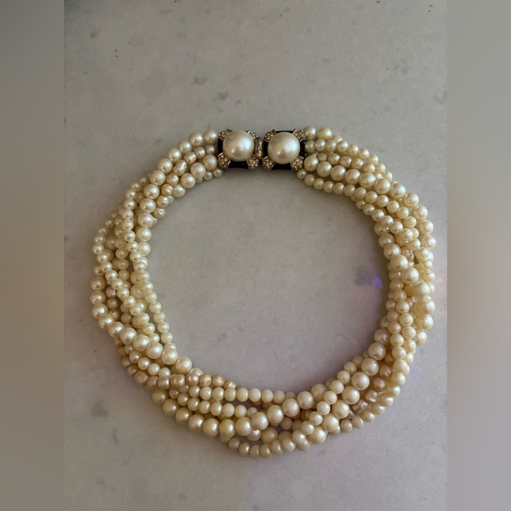 Vintage CIRO 6-Strand Pearl Choker